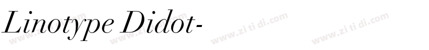 Linotype Didot字体转换
